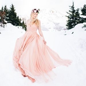 Leanne Marshall Lea Gown Blush Pink